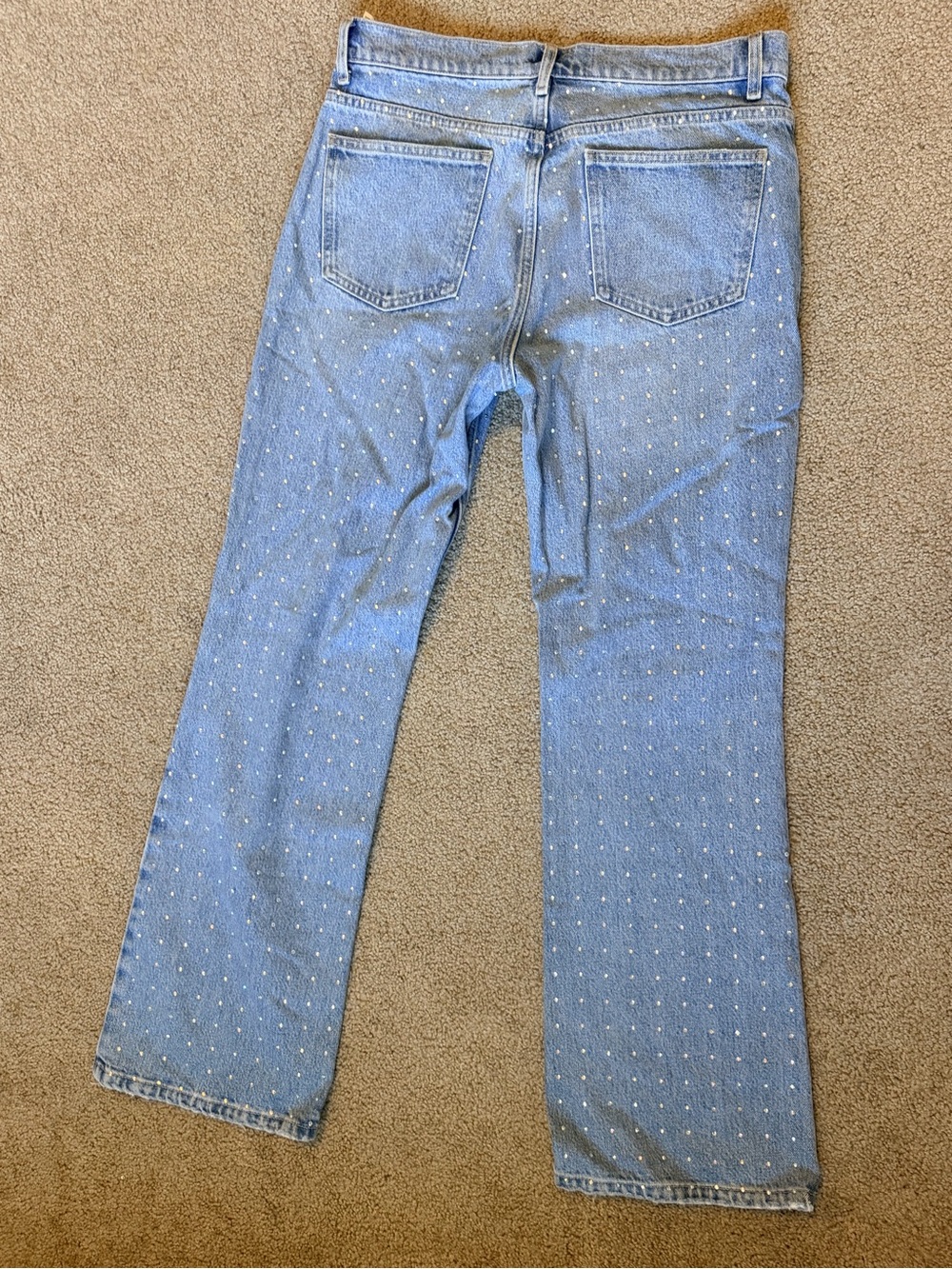 Zara Mid Rise Rhinestone jeans - Picture 2 of 4
